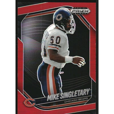 2025 Panini Prizm Black Prizms Red #23 Mike Singletary