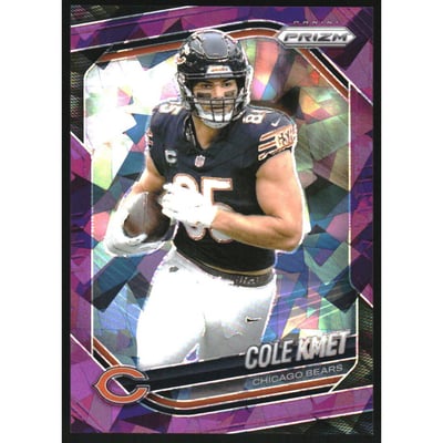 2025 Panini Prizm Prizms Purple Ice #112 Cole Kmet