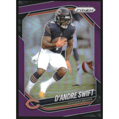 2025 Panini Prizm Prizms Purple #236 D'Andre Swift
