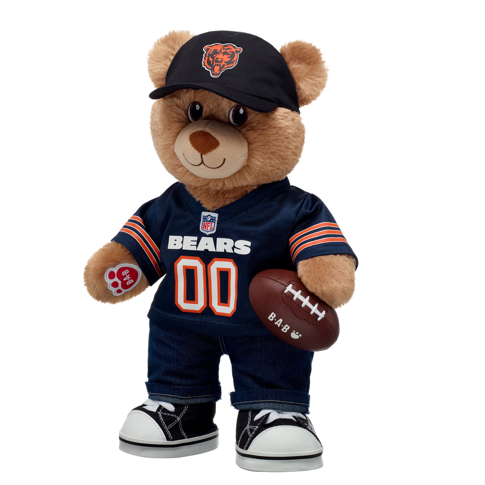 Coffret cadeau ours en peluche Build-A-Bear Chicago Bears Happy Hugs