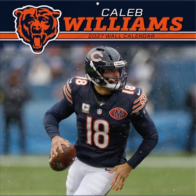 Caleb Williams Chicago Bears 12" x 12" 2027 Player Wall Calendar