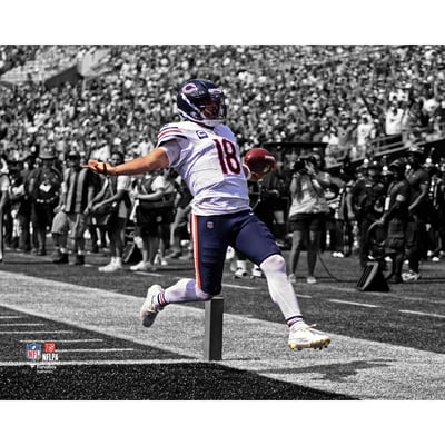 Caleb Williams Chicago Bears Unsigned Fanatics Authentic 2026 Week 1 Touchdown Run vs. Carolina Panthers Spotlight Photograph