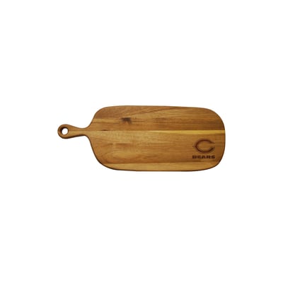 Chicago Bears Acacia Paddle Serving Board
