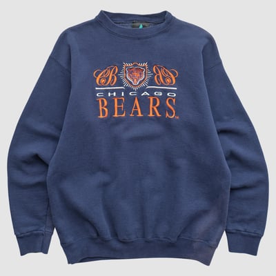 Chicago Bears Logo Athletic 90s Pullover Sweatshirt - Navy - XS by Fanatics Real Vintage