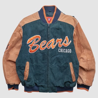 Chicago Bears NFL 2000s Full Zip Jacket - Clay - M by Fanatics Real Vintage