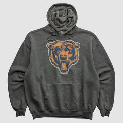 Chicago Bears NFL 2000s Hooded Pullover Sweatshirt - Charcoal - L by Fanatics Real Vintage