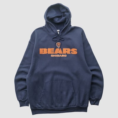 Chicago Bears NFL 2000s Hooded Pullover Sweatshirt - Navy - XS by Fanatics Real Vintage