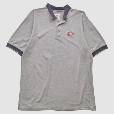Chicago Bears NFL 2000s Polo - Heather Gray - XL by Fanatics Real Vintage