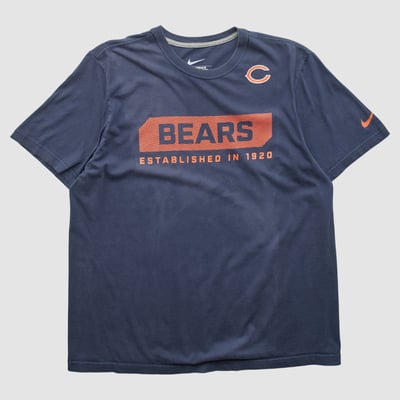 Chicago Bears Nike 2010s T-shirt - Navy - L by Fanatics Real Vintage