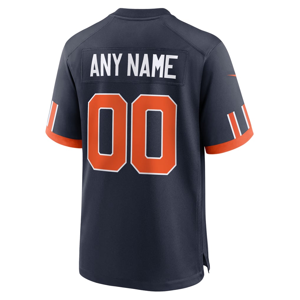 Chicago Bears Nike Rivalries Game Jersey - Navy - Custom - Mens