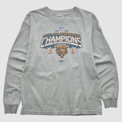 Chicago Bears Reebok 2006 Long Sleeve T-shirt - Heather Gray - Yth XL by Fanatics Real Vintage