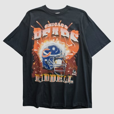 Chicago Bears Riddell 1997 T-shirt - Black - XL by Fanatics Real Vintage