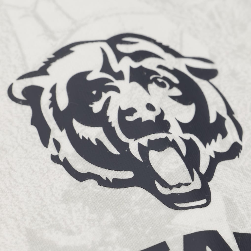 Chicago Bears White Ghosted Hoodie