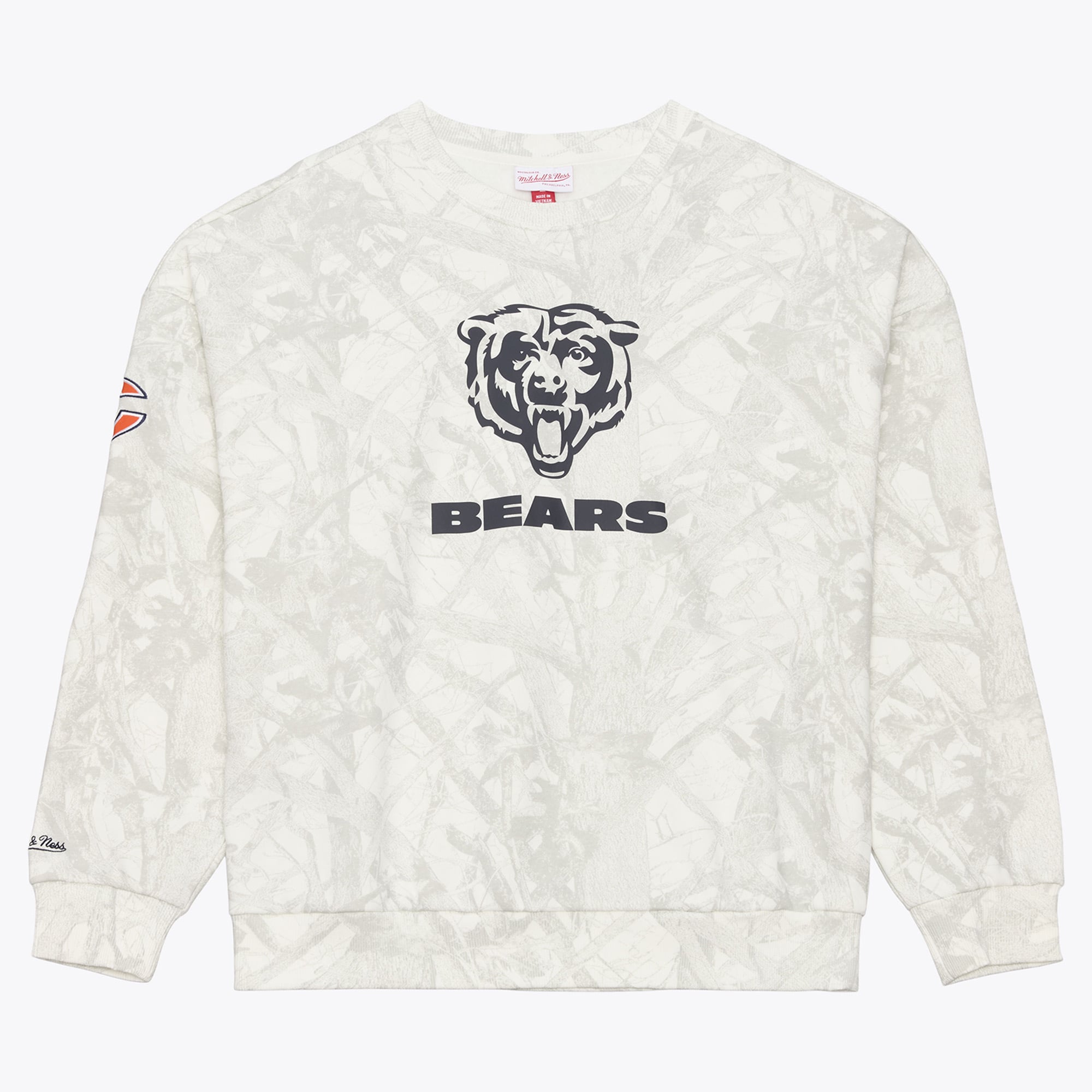 Chicago Bears White Ghosted Sweatshirt