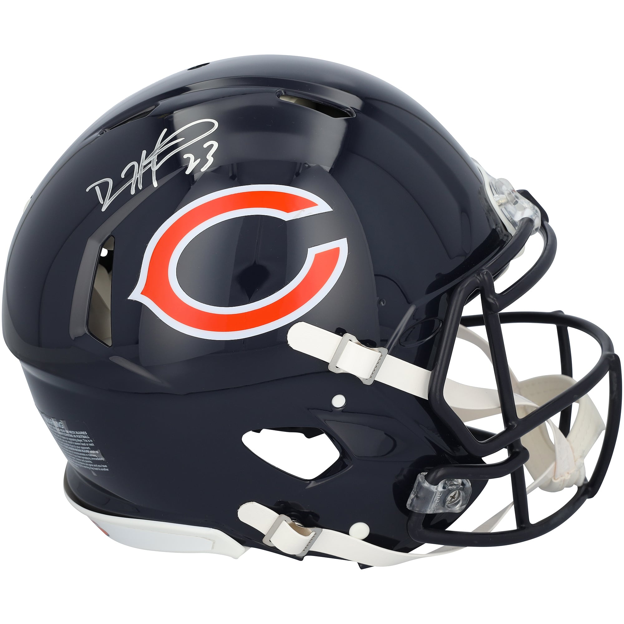 Casque Riddell Speed ​​Authentic autographié par Devin Hester des Bears de Chicago