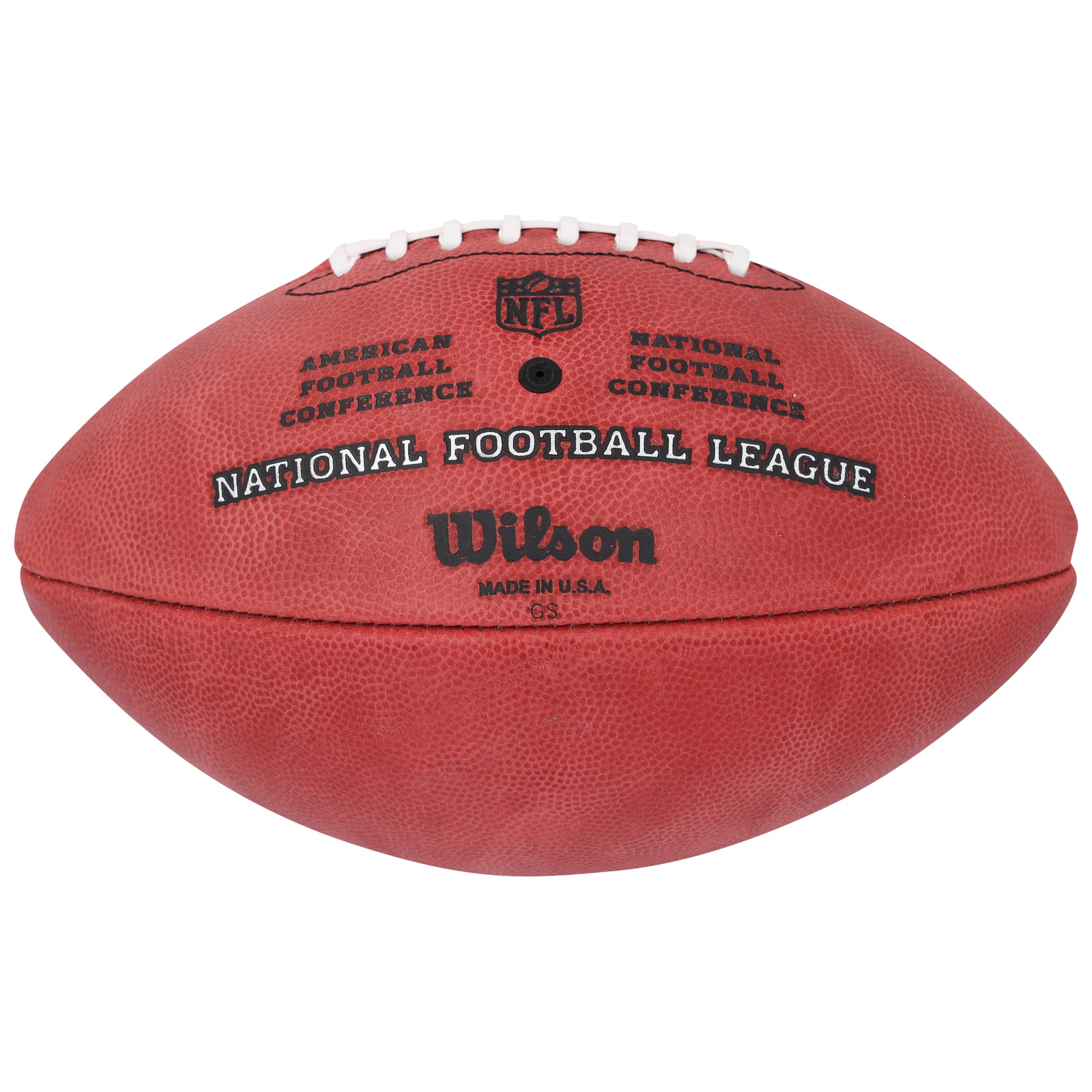 Ballon de football Wilson Duke dédicacé par les Chicago Bears par Devin Hester en couleur