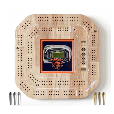 Chicago Bears Fanpoint StadiumView Cribbage Game