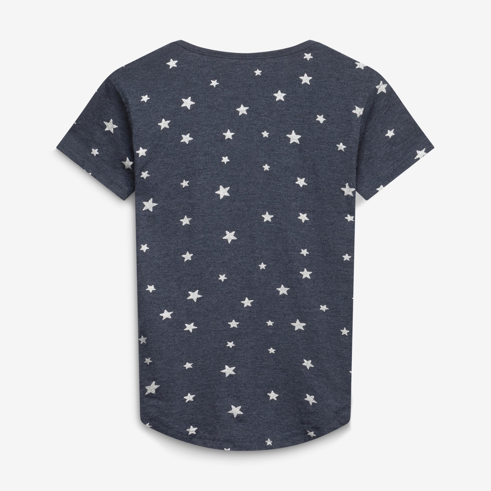 Girls Youth Wes & Willy  Navy Chicago Bears Shimmer Star T-Shirt
