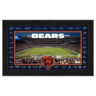 Chicago Bears Highland Mint 12" x 20" 2026 Signature Gridiron Panoramic Framed Photo