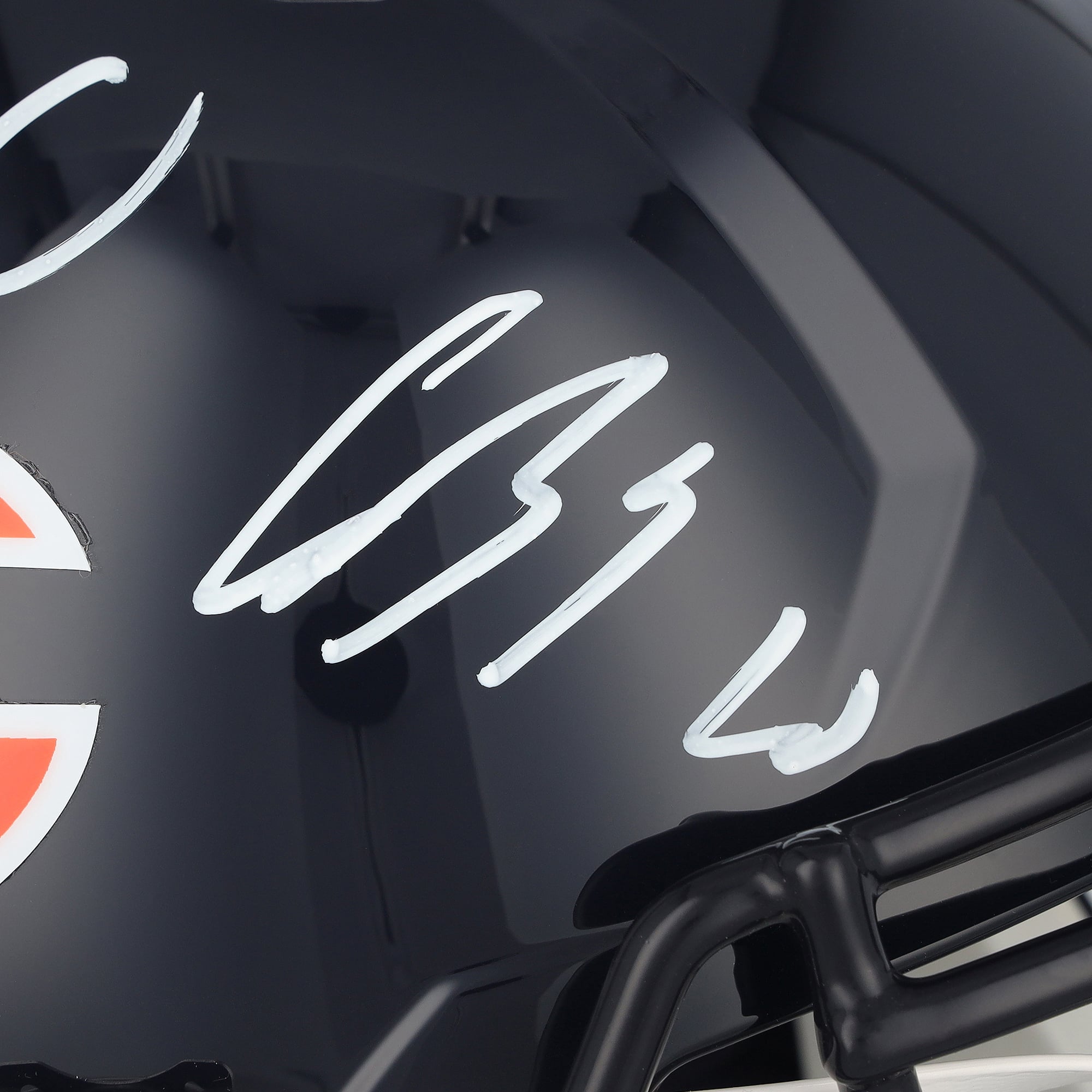 Casque réplique Riddell Speed ​​autographié par Luther Burden III et Rome Odunze des Bears de Chicago