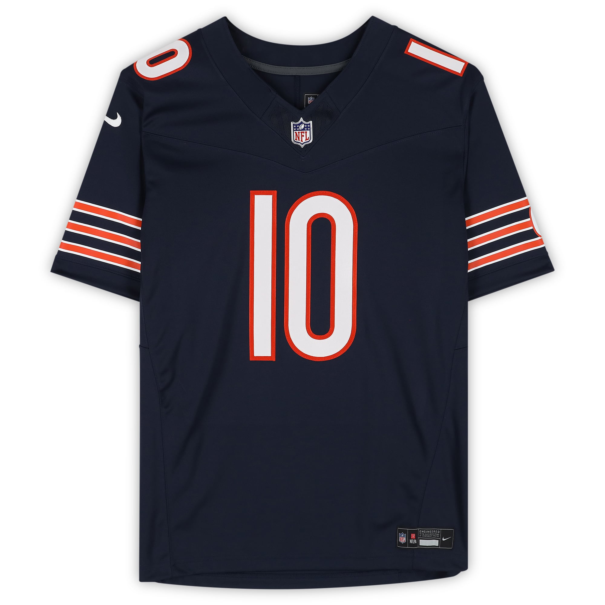 Maillot Nike Vapor Fuse bleu marine en édition limitée, autographié par Luther Burden III des Bears de Chicago