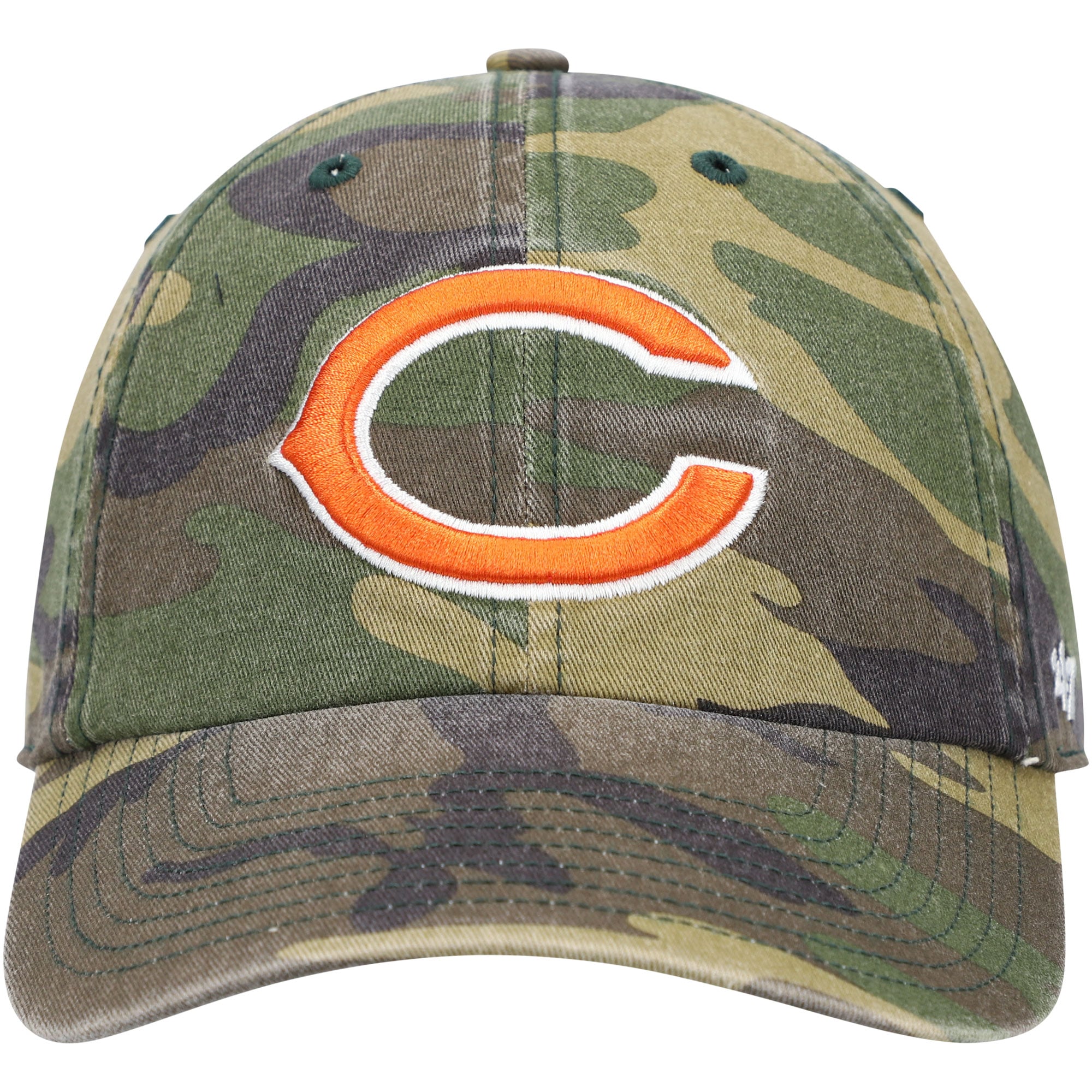 Casquette ajustable pour homme « 47 Camo Chicago Bears Logo Woodland Clean Up »