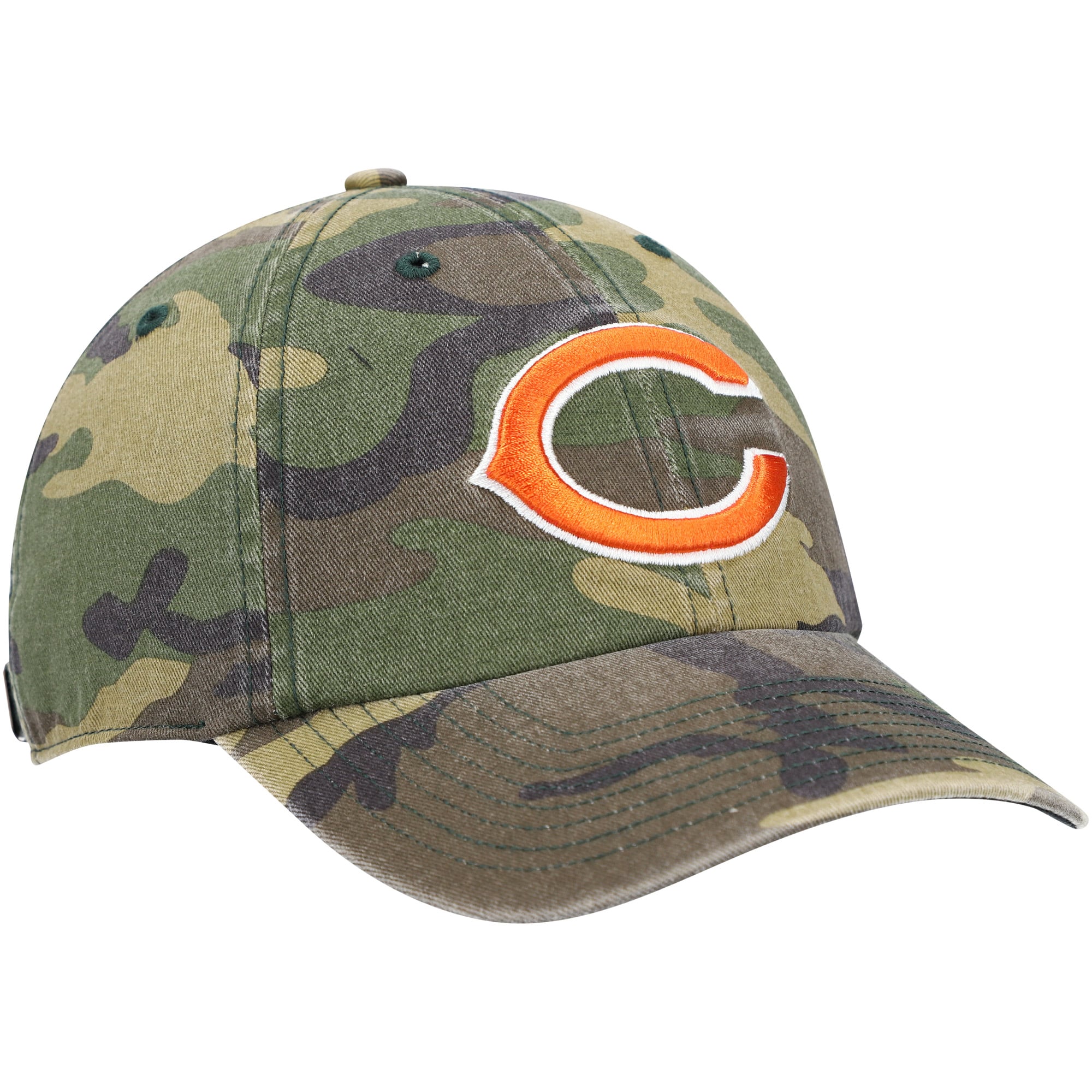 Casquette ajustable pour homme « 47 Camo Chicago Bears Logo Woodland Clean Up »