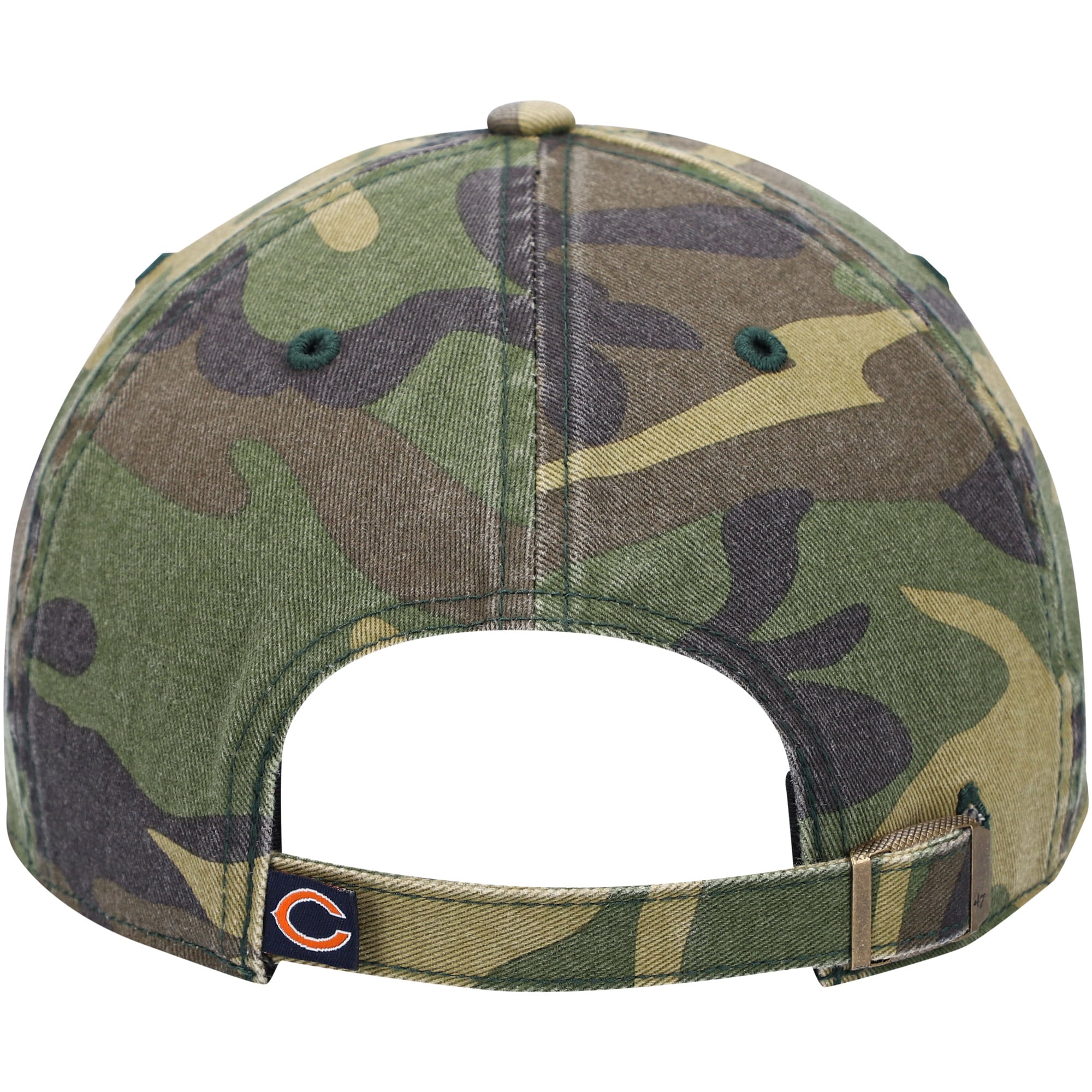 Casquette ajustable pour homme « 47 Camo Chicago Bears Logo Woodland Clean Up »