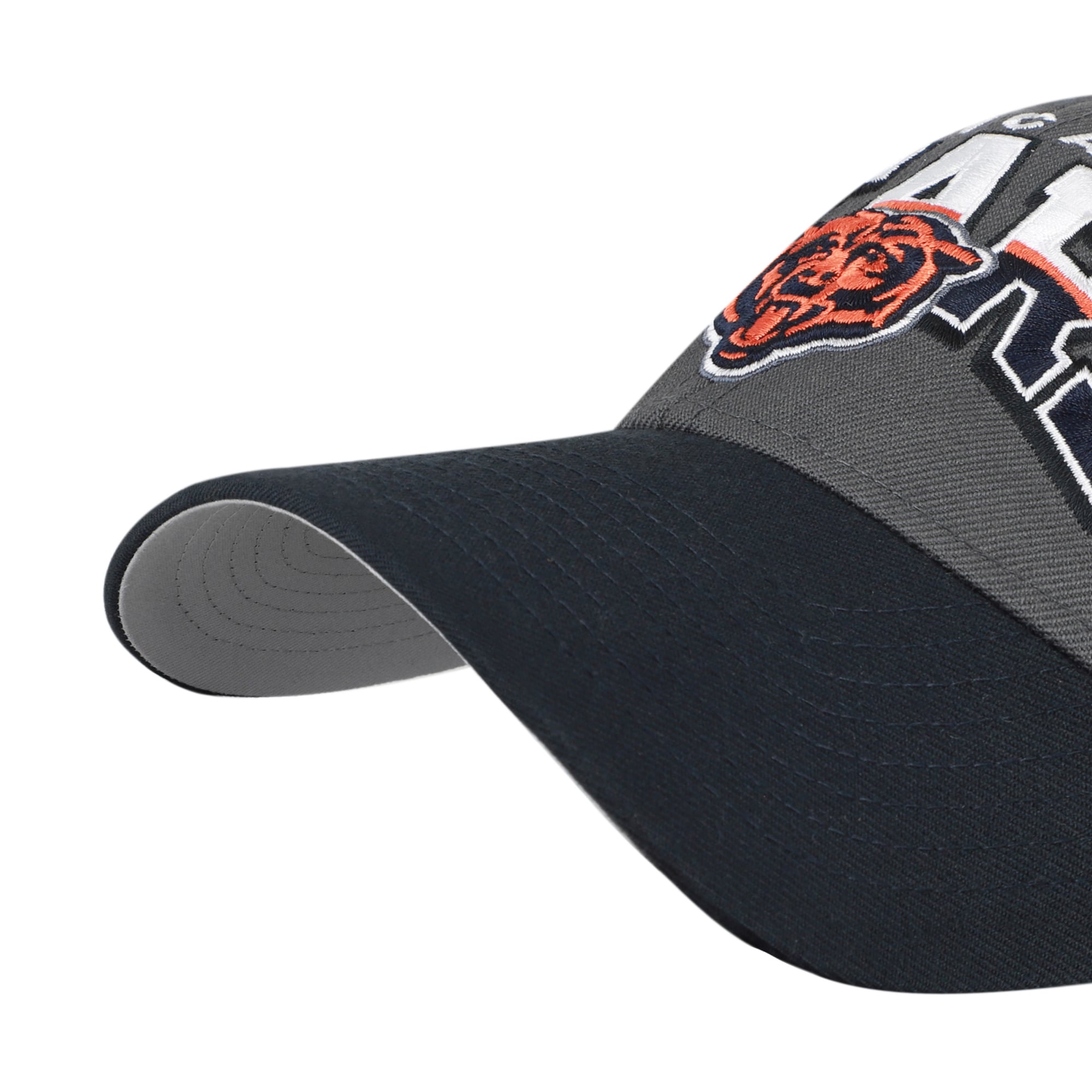 Men's '47 Charcoal Chicago Bears Split Block MVP Adjustable Hat