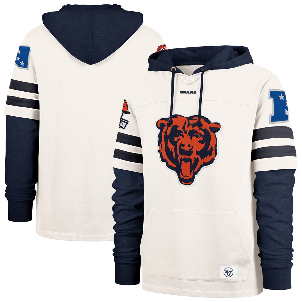 Chicago Bears '47 Big & Tall Cornerback Pullover Hoodie - Cream