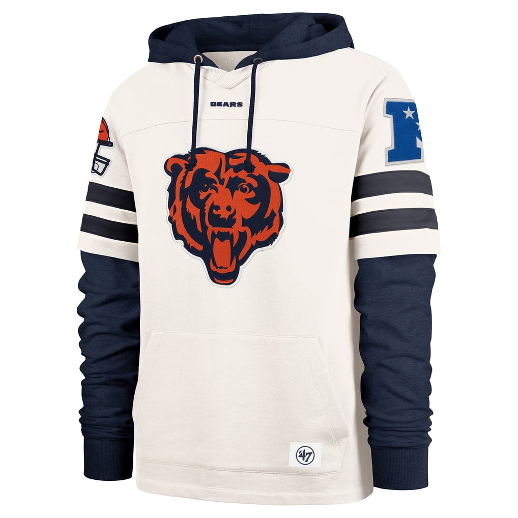 Chicago Bears '47 Big & Tall Cornerback Pullover Hoodie - Cream