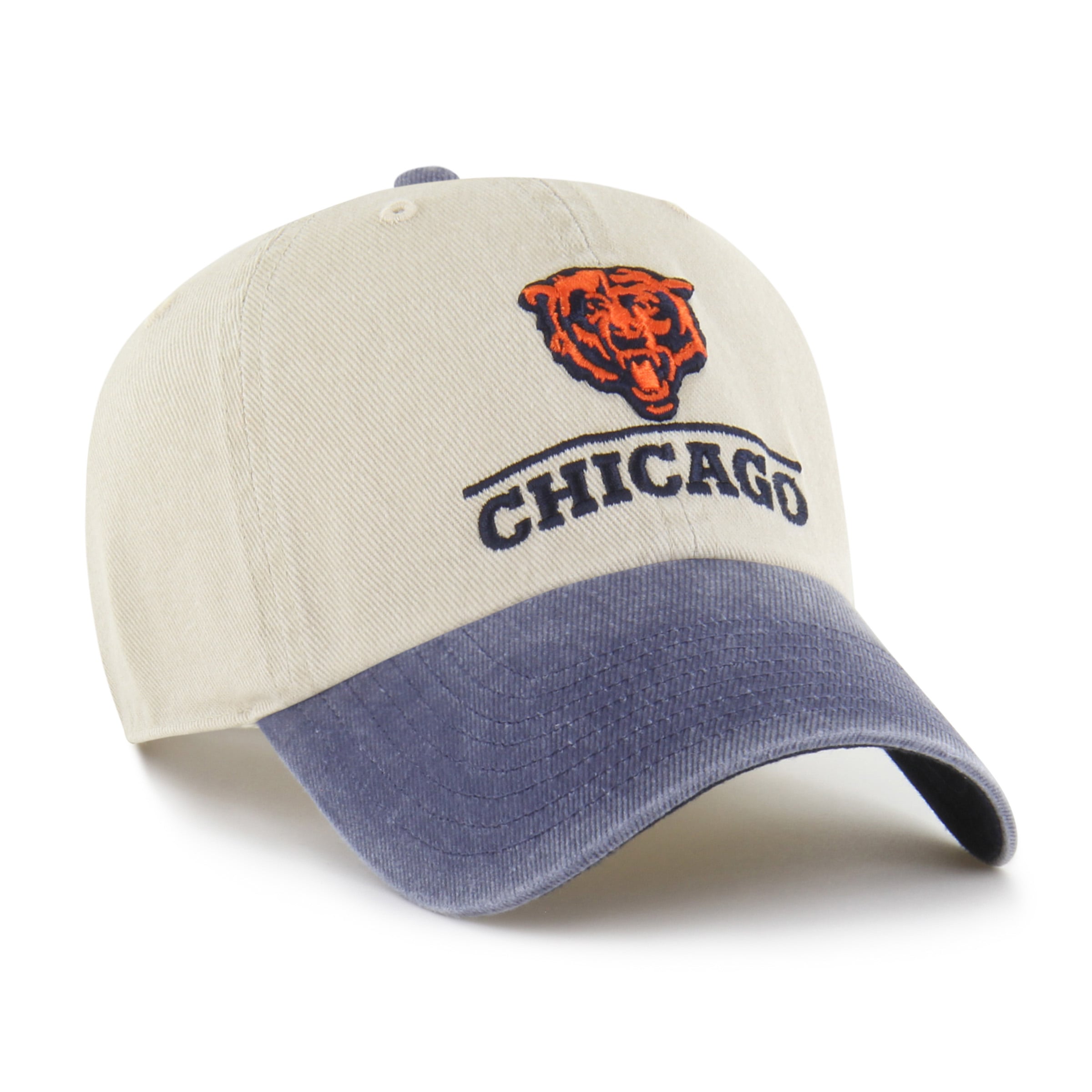 Casquette ajustable pour homme « 47 Natural Chicago Bears Logo Line Clean Up »
