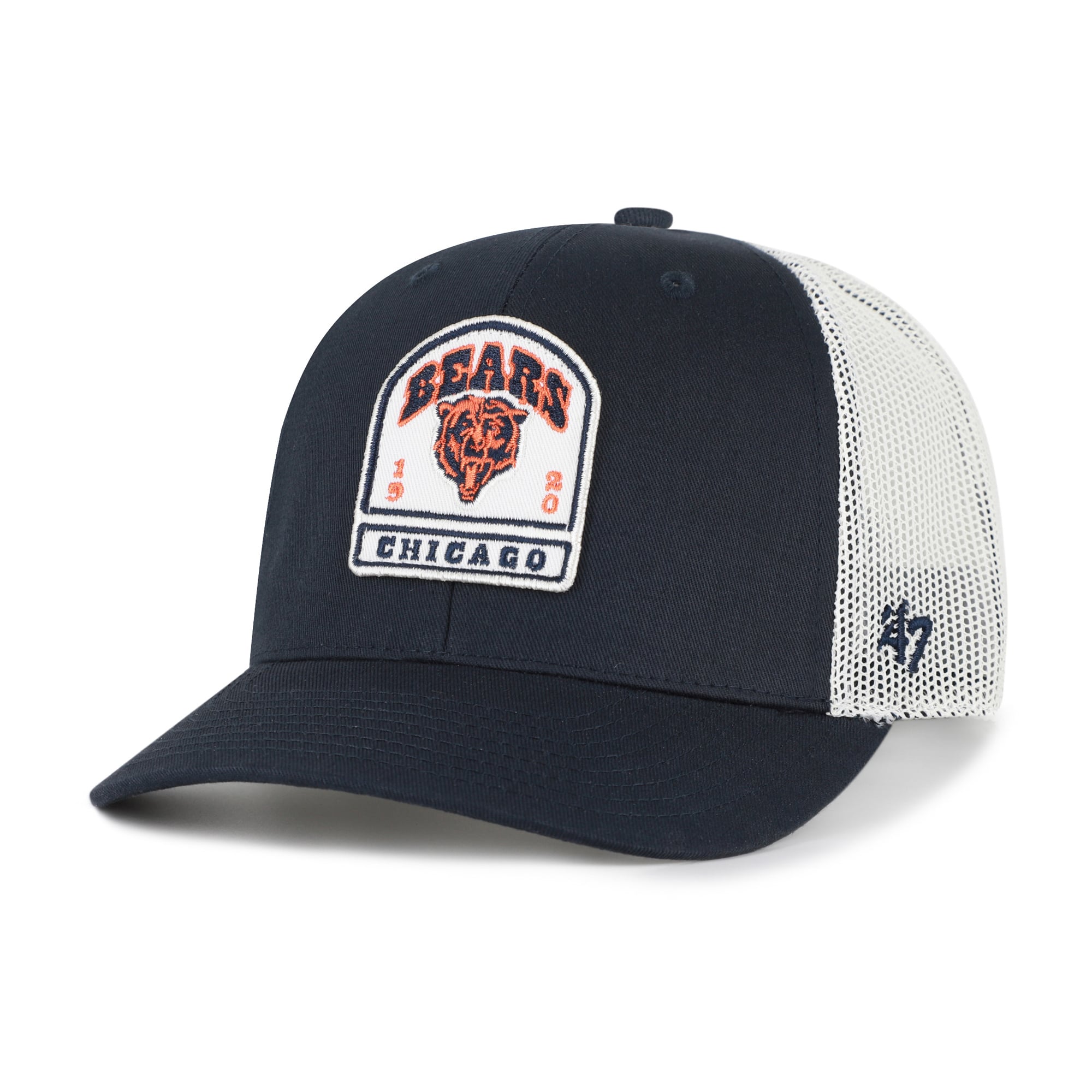 Men's '47  Navy Chicago Bears  Headstone Trucker Adjustable Hat