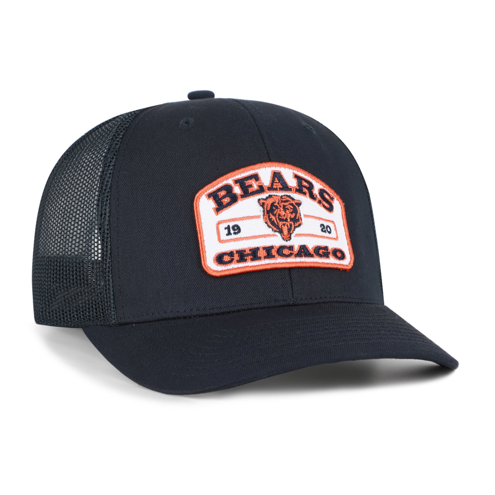Casquette trucker ajustable Chicago Bears Roadway bleu marine pour homme, modèle 47