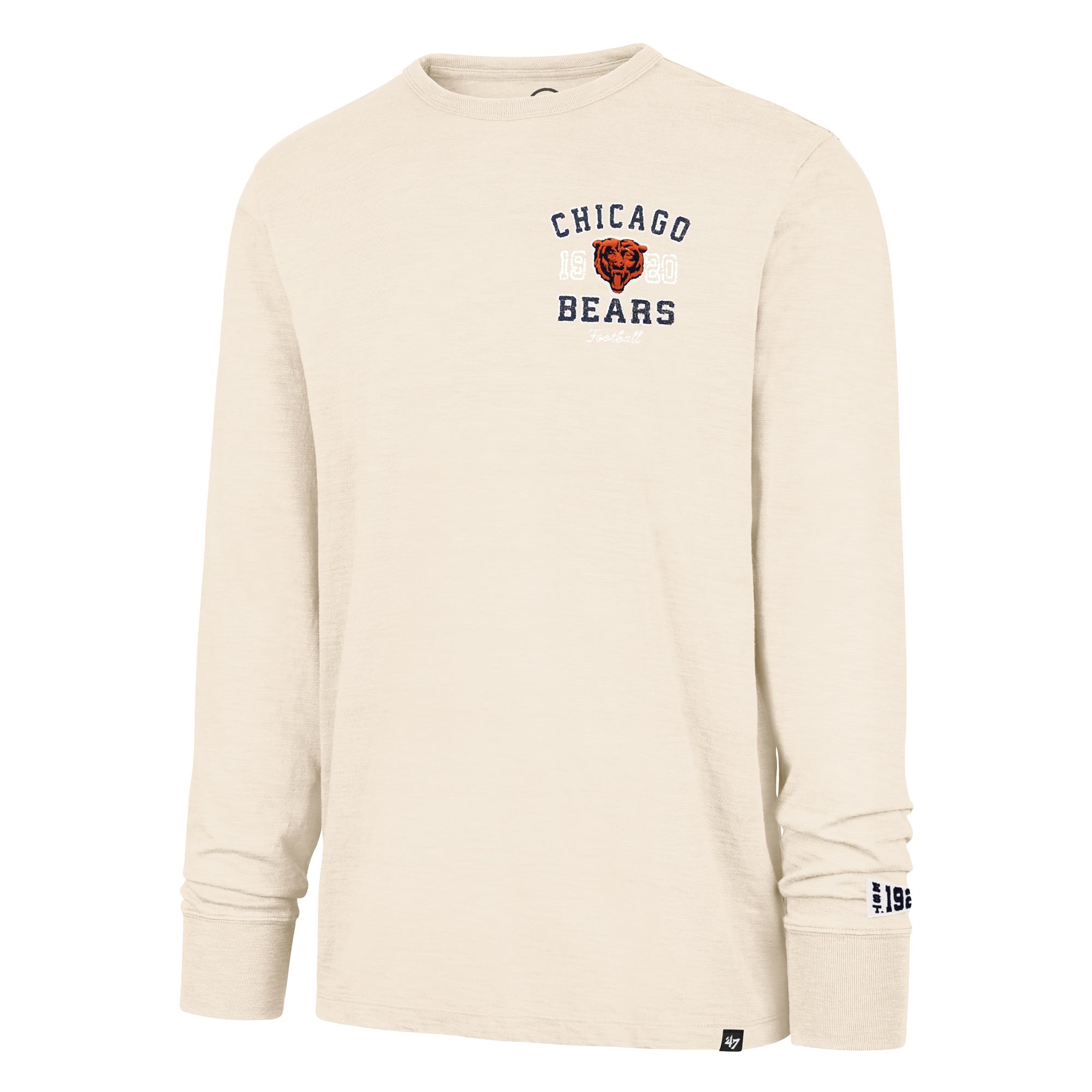 T-shirt à manches longues Chicago Bears beige '47 pour homme