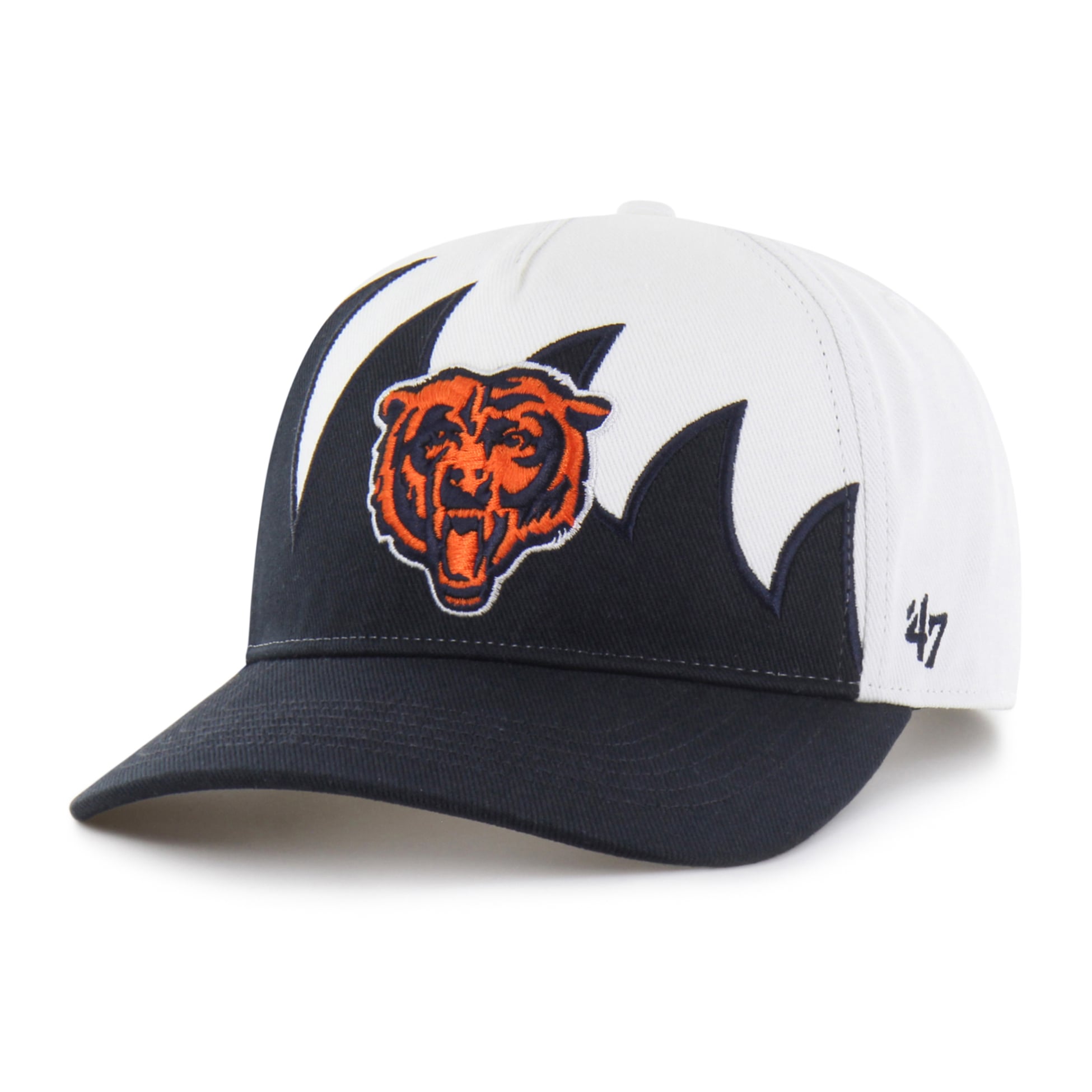 Men's '47 White Chicago Bears Jagged Hitch Adjustable Hat