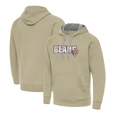 Chicago Bears Antigua Woodland Camo Victory Hoodie - Khaki