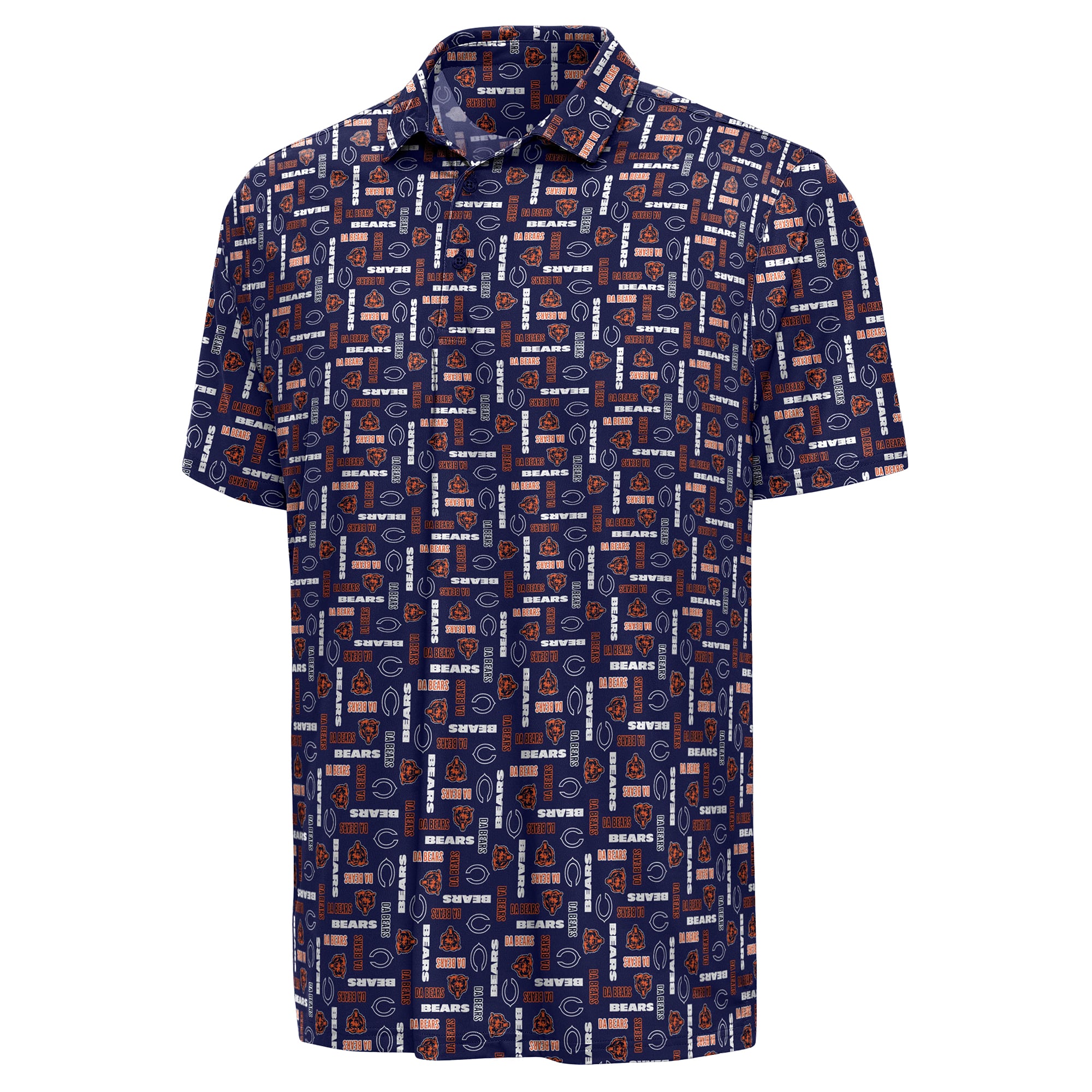Men's Antigua  Navy Chicago Bears Season Tickets Polo