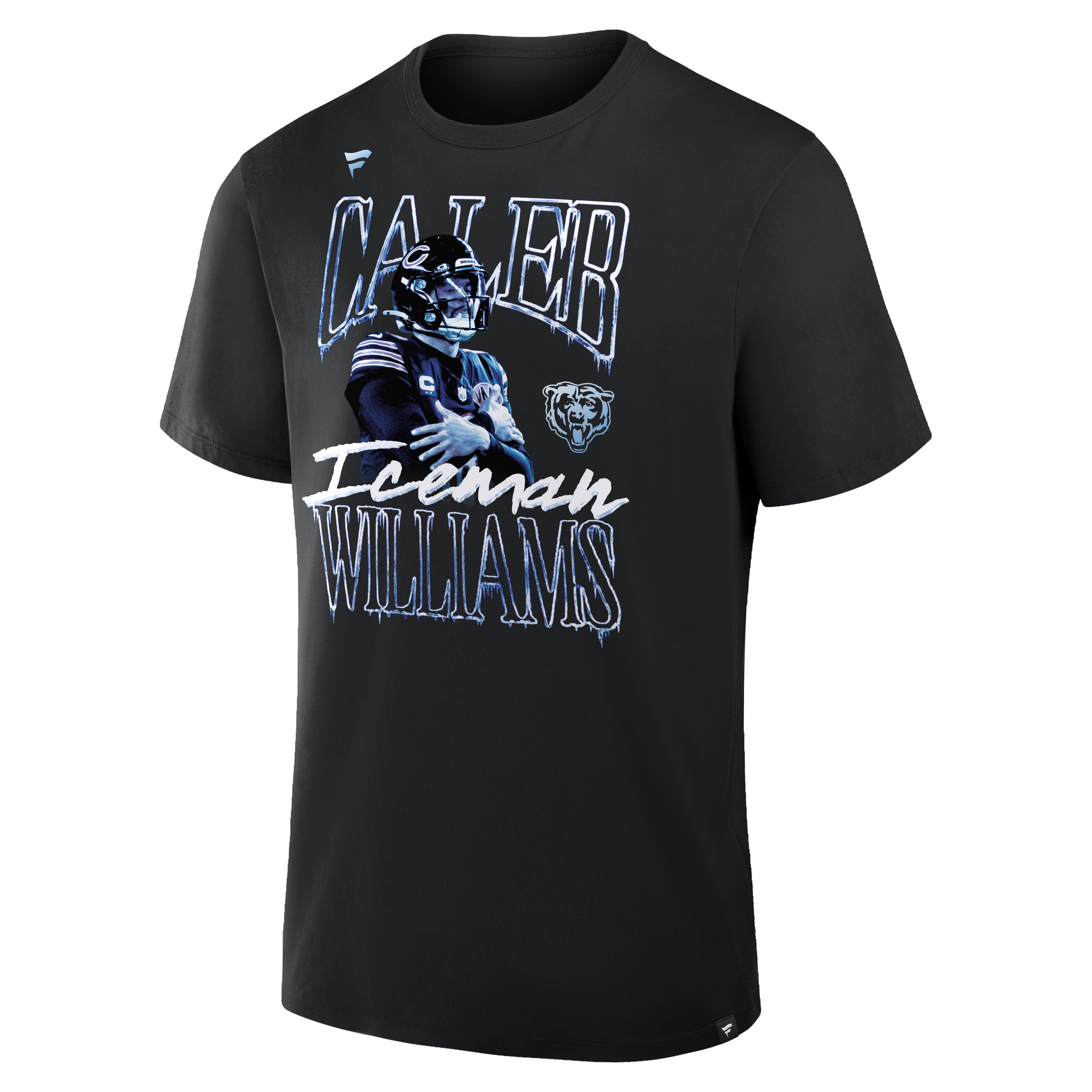 T-shirt homme Caleb Williams noir Chicago Bears Iceman