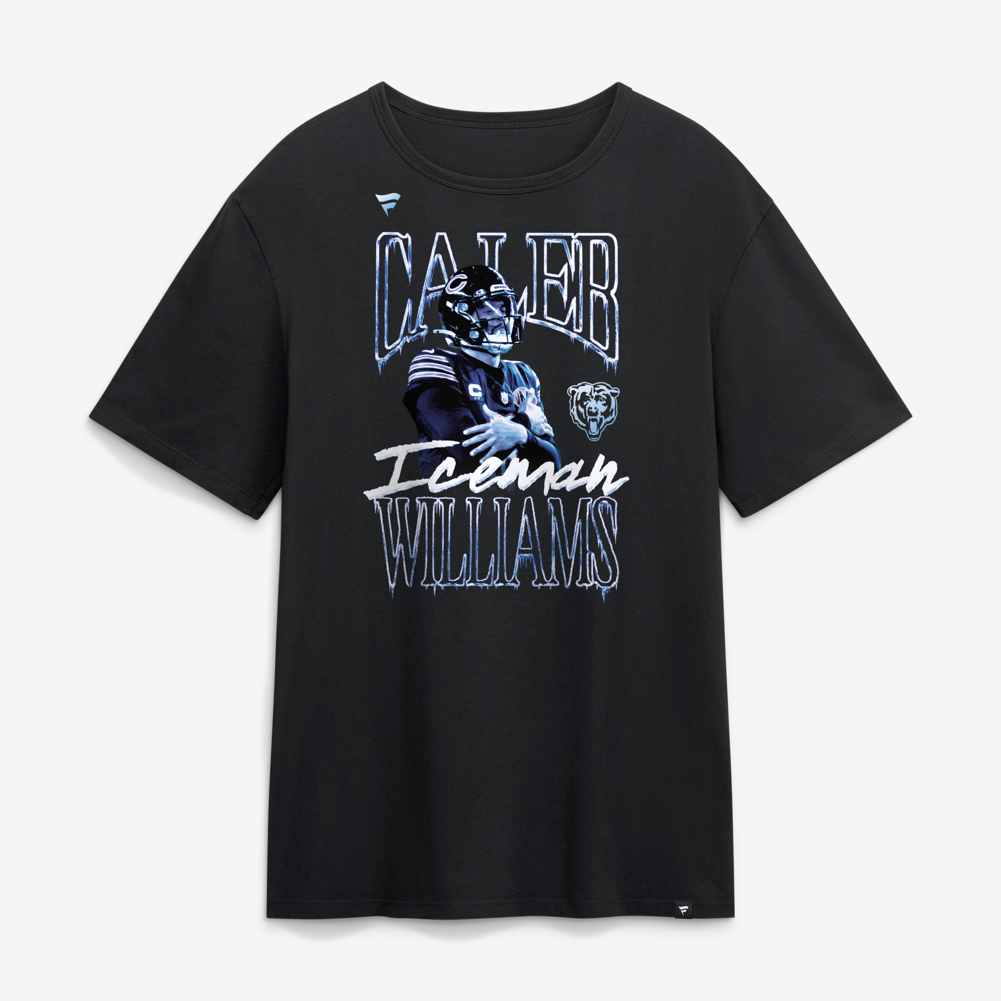 T-shirt homme Caleb Williams noir Chicago Bears Iceman