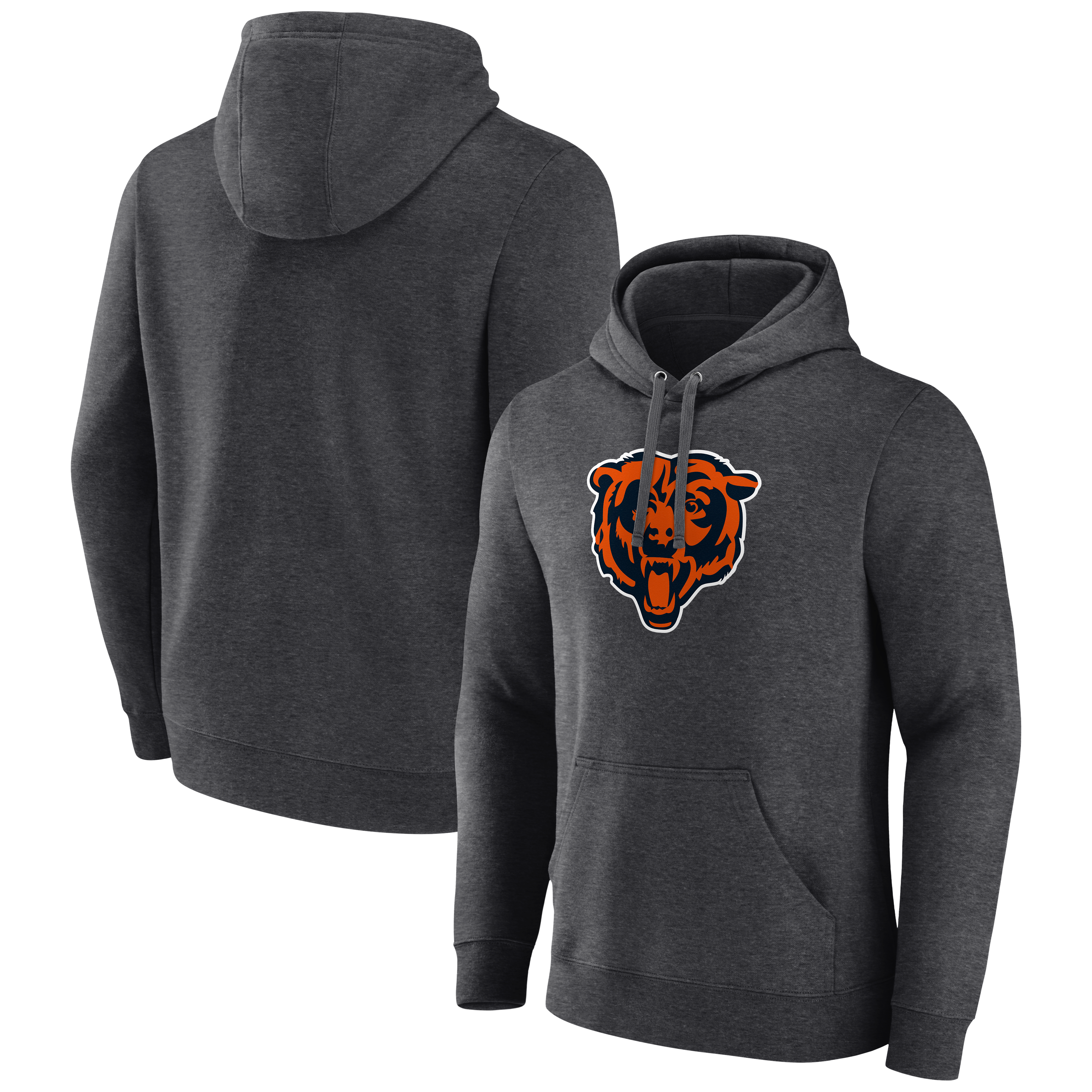 Men's Charcoal Chicago Bears Primary Logo Hoodie