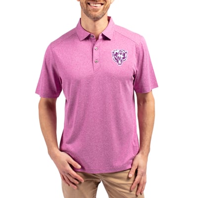 Chicago Bears Cutter & Buck Forge Eco Stretch Recycled Polo - Heather Pink