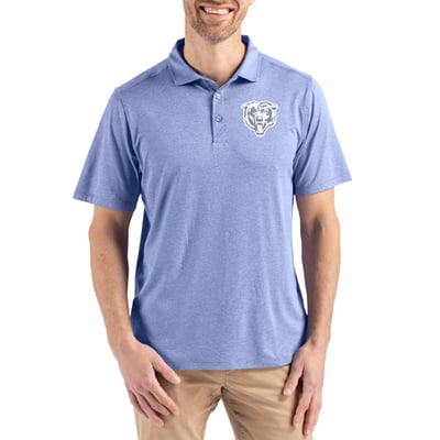  Chicago Bears Men's Cutter & Buck Coastline Epic Comfort Eco Recycled Polo - Purple