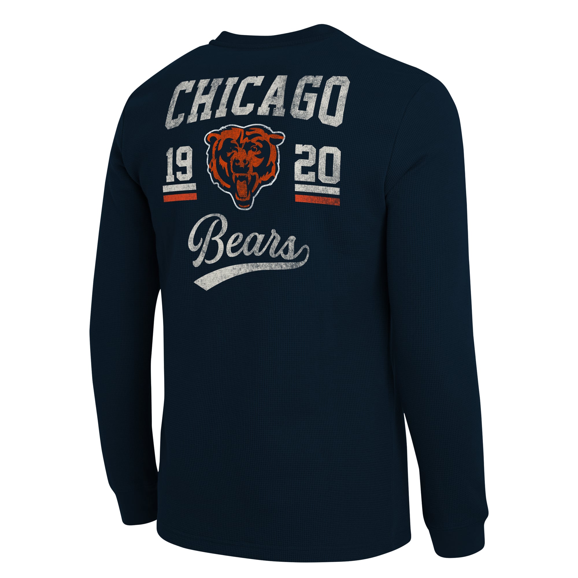 T-shirt à manches longues Henley bleu marine Chicago Bears de la collection Darius Rucker pour homme par Fanatics