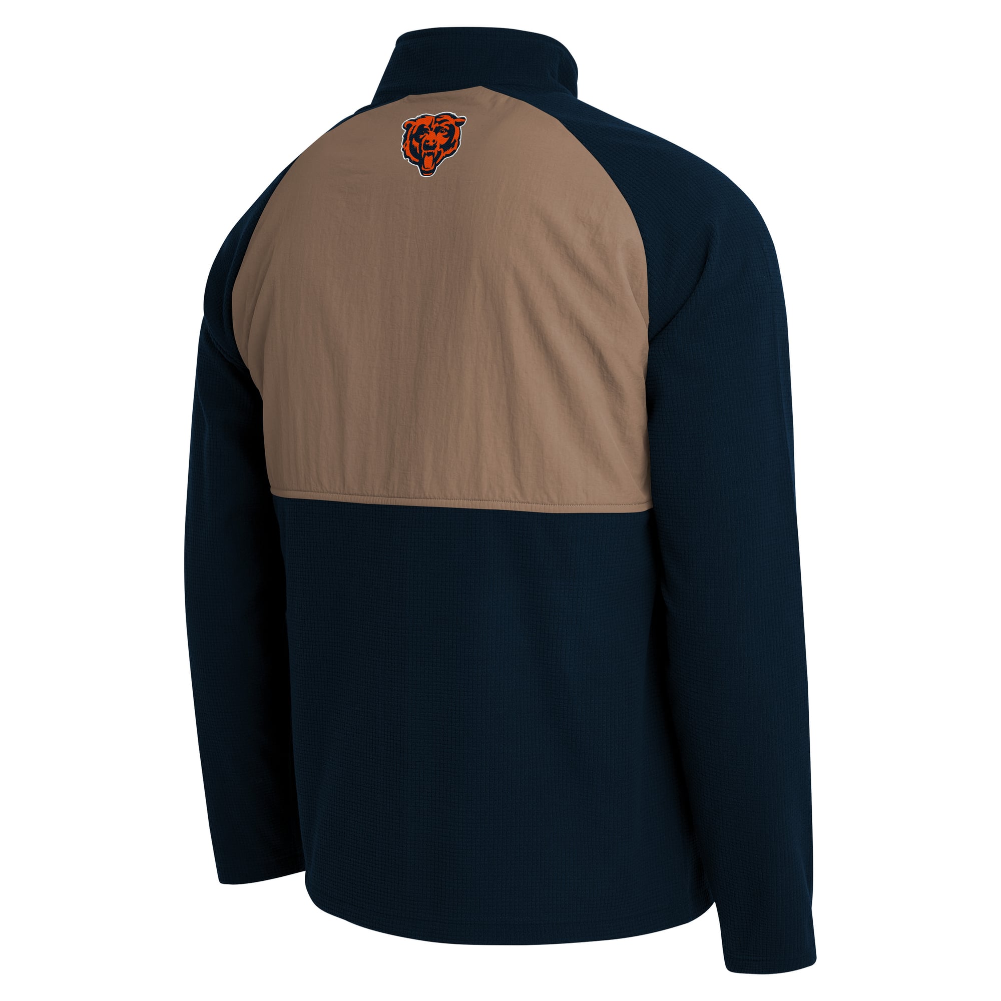 Men's Darius Rucker Collection by Fanatics Navy/Tan Chicago Bears Full-Zip Raglan Jacket