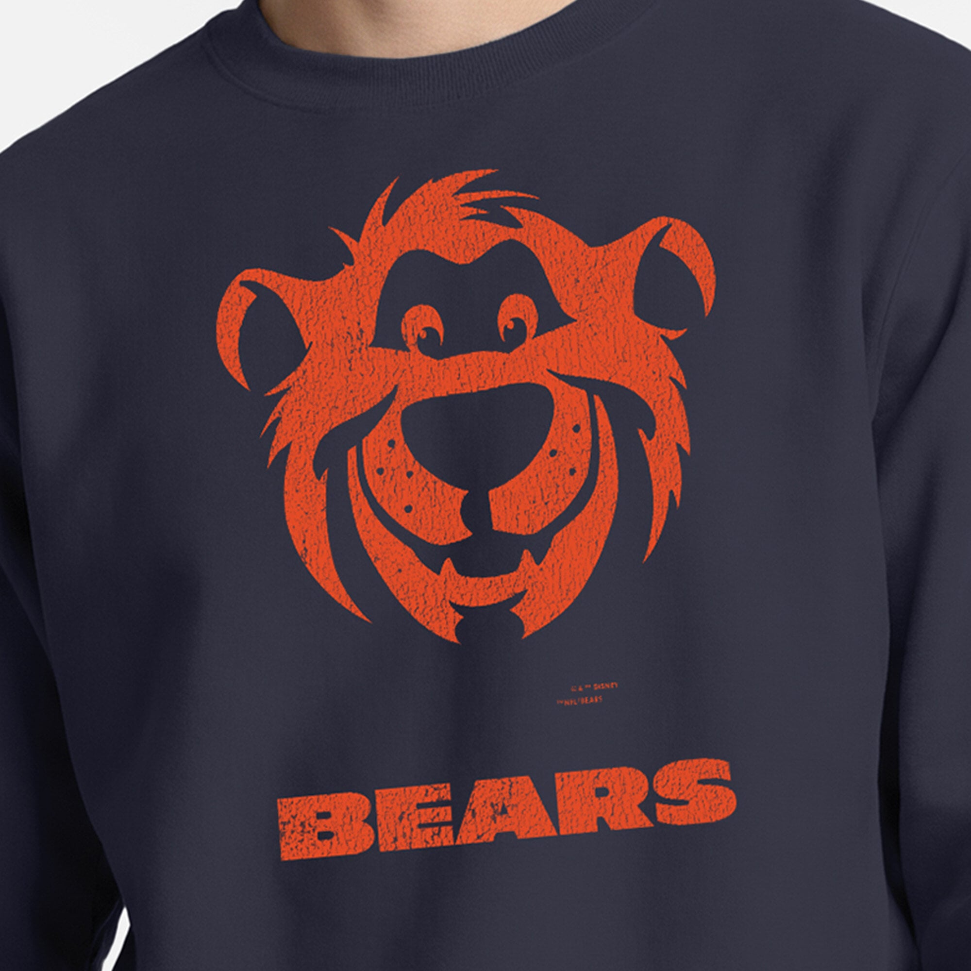 Sweat-shirt homme Disney x Champion bleu marine Chicago Bears Baloo Powerblend