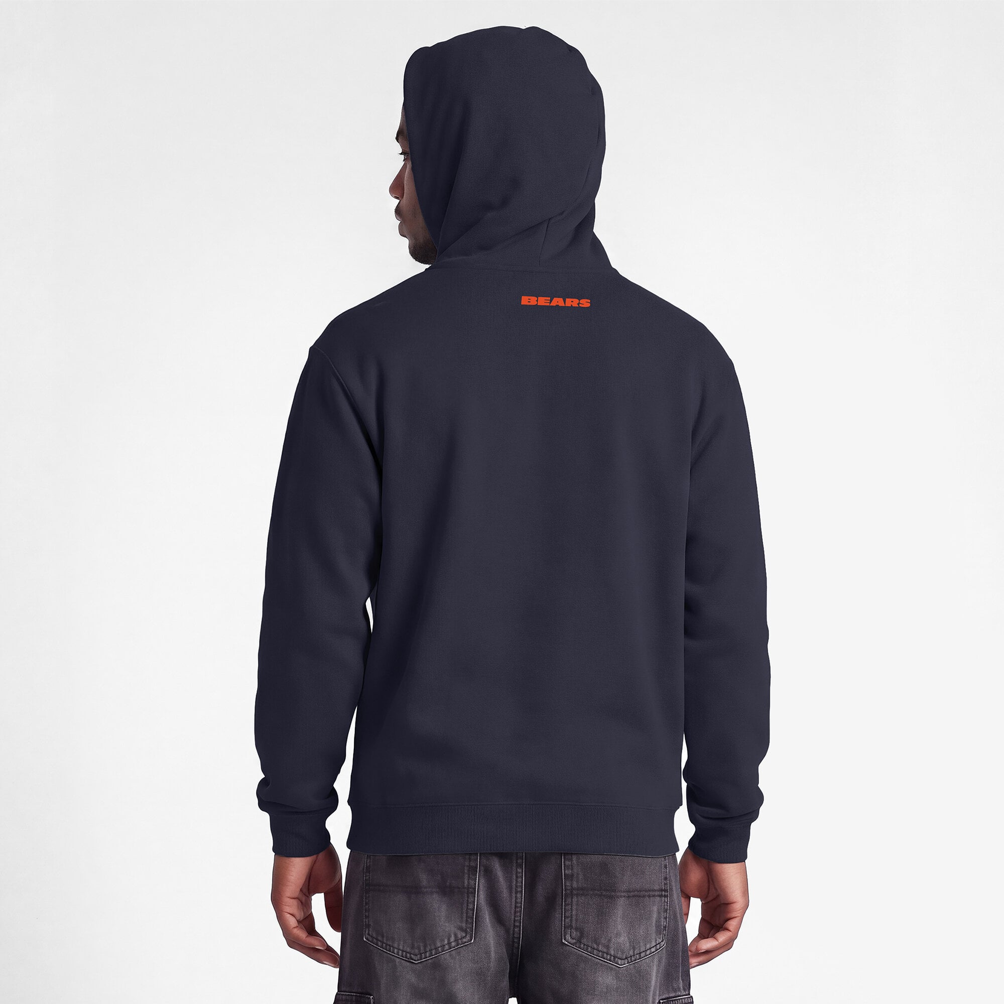 Sweat-shirt à capuche intégral Disney x Champion bleu marine Chicago Bears pour homme
