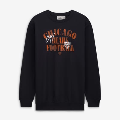Chicago Bears Fanatics Big & Tall Relaxed Halftime Lead Sweatshirt - Black
