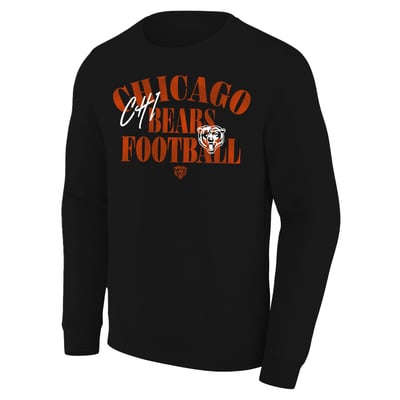 Chicago Bears Fanatics Big & Tall Relaxed Halftime Lead Washed Sweatshirt - Black