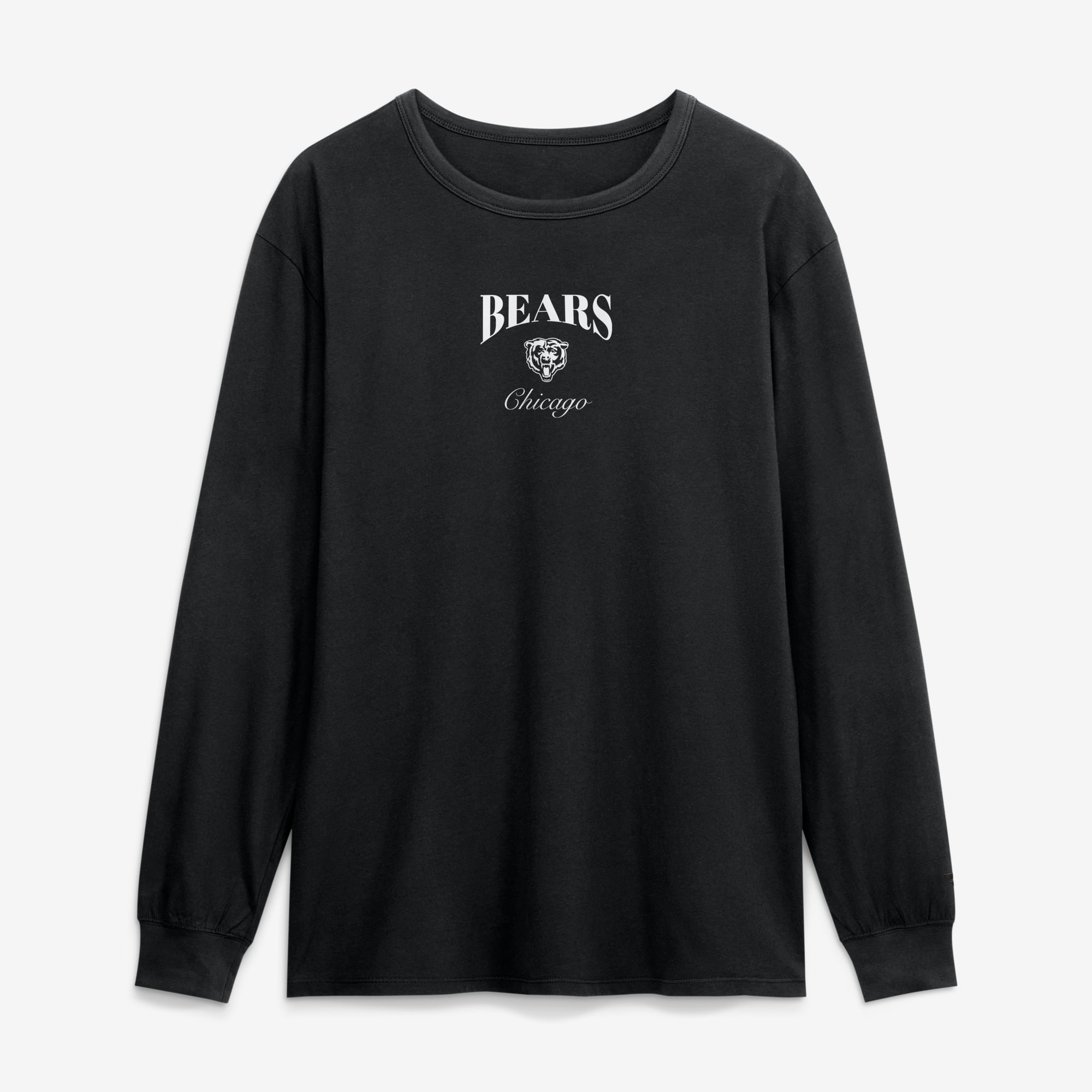 T-shirt à manches longues Fanatics Black Chicago Bears Midnight Falls pour homme
